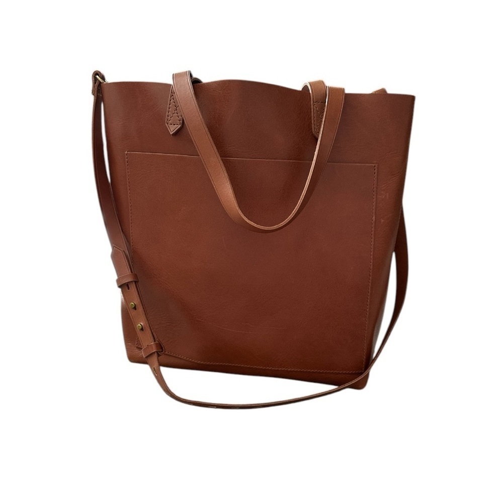Madewell Leather Transport Tote Cognac